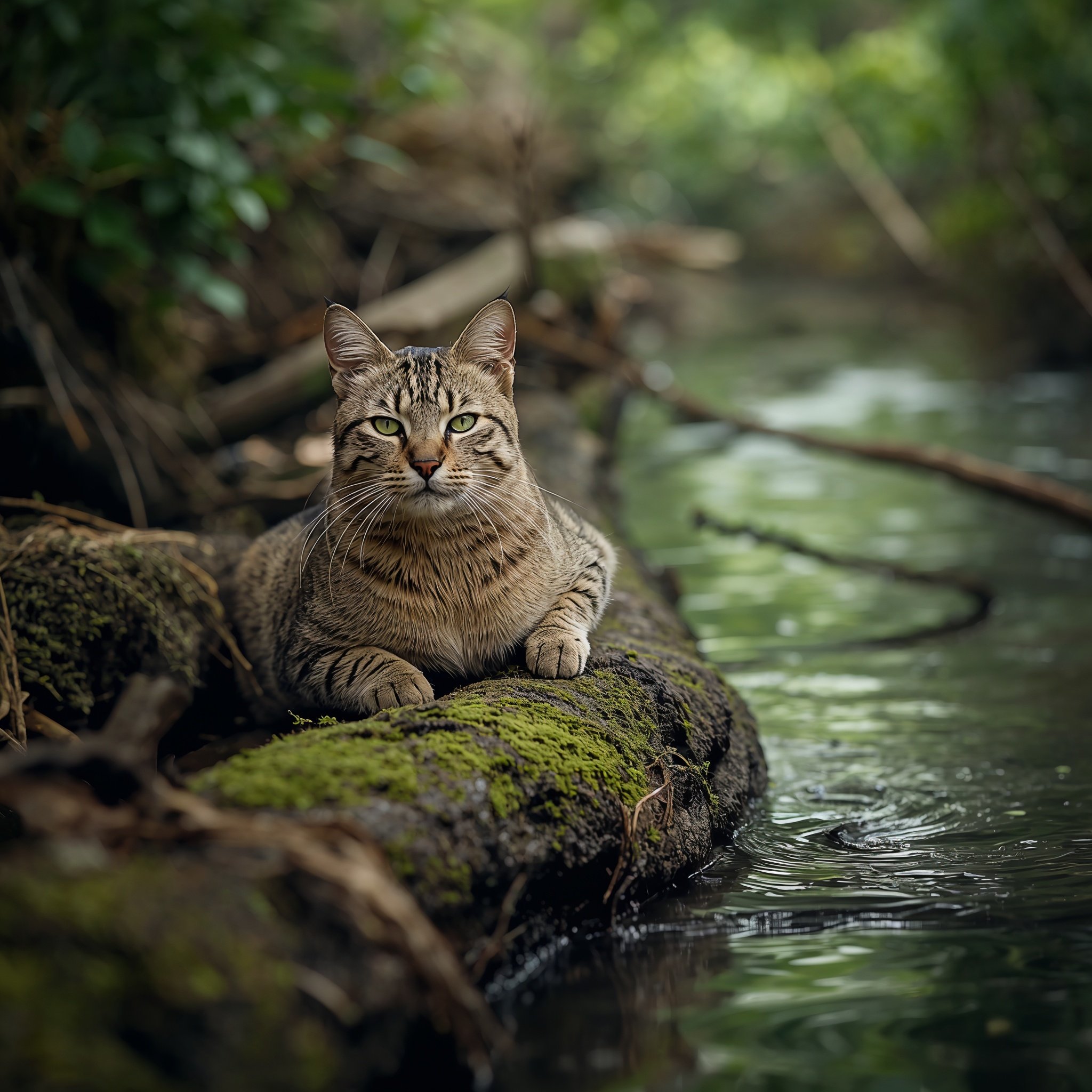 lucid-origin_A_stunning_and_vibrant_cinematic_photo_of_Fishing_cat_resting_on_a_mossy_log_bes-1 lucid-origin_A_stunning_and_vibrant_cinematic_photo_of_Fishing_cat_resting_on_a_mossy_log_bes-1