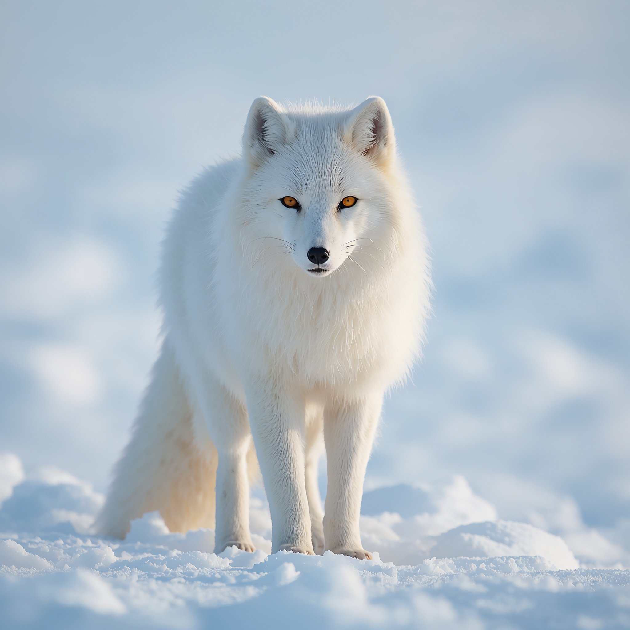 lucid-origin_Ultra-realistic_wildlife_photograph_of_an_Arctic_fox_standing_in_a_bright_snowy_-0
