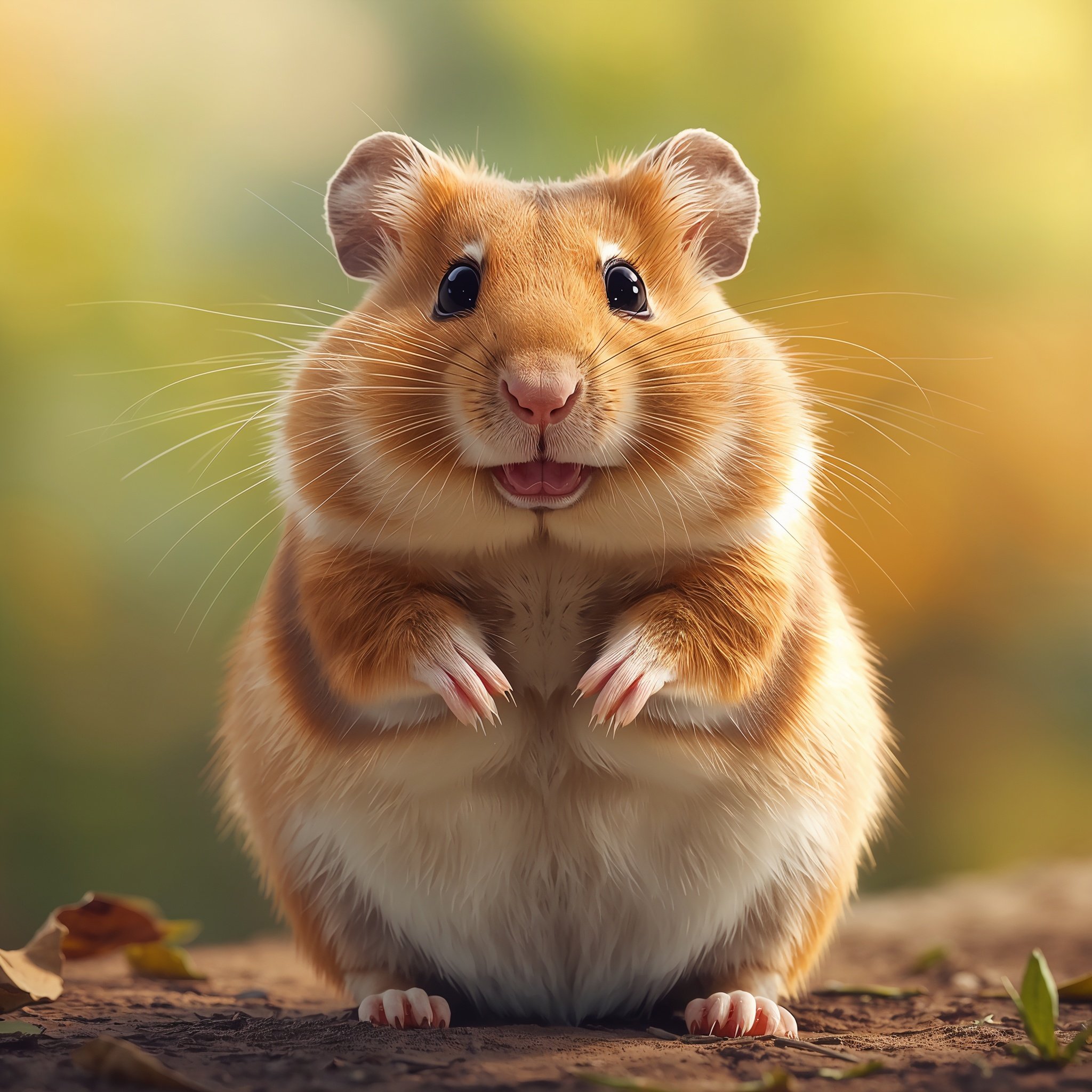 lucid-origin_Ultra-realistic_wildlife-style_photograph_of_a_cute_hamster_sitting_upright_with-0