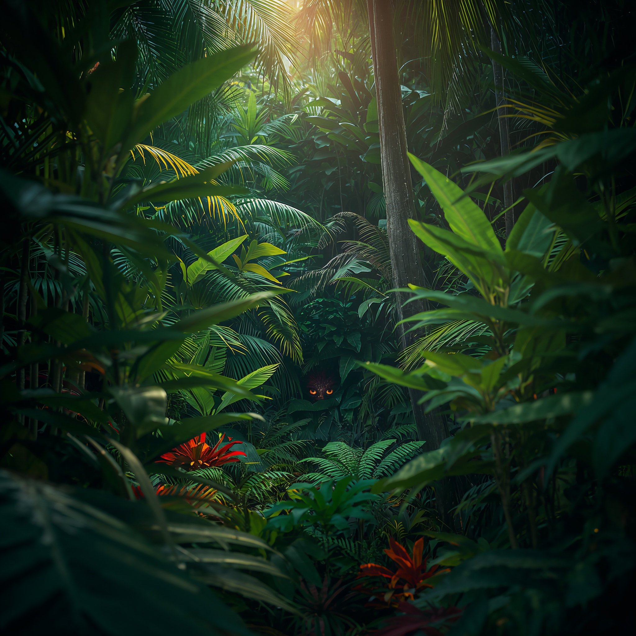 lucid-origin_Ultra-realistic_wildlife-style_photograph_of_a_dense_lush_tropical_jungle_filled-0