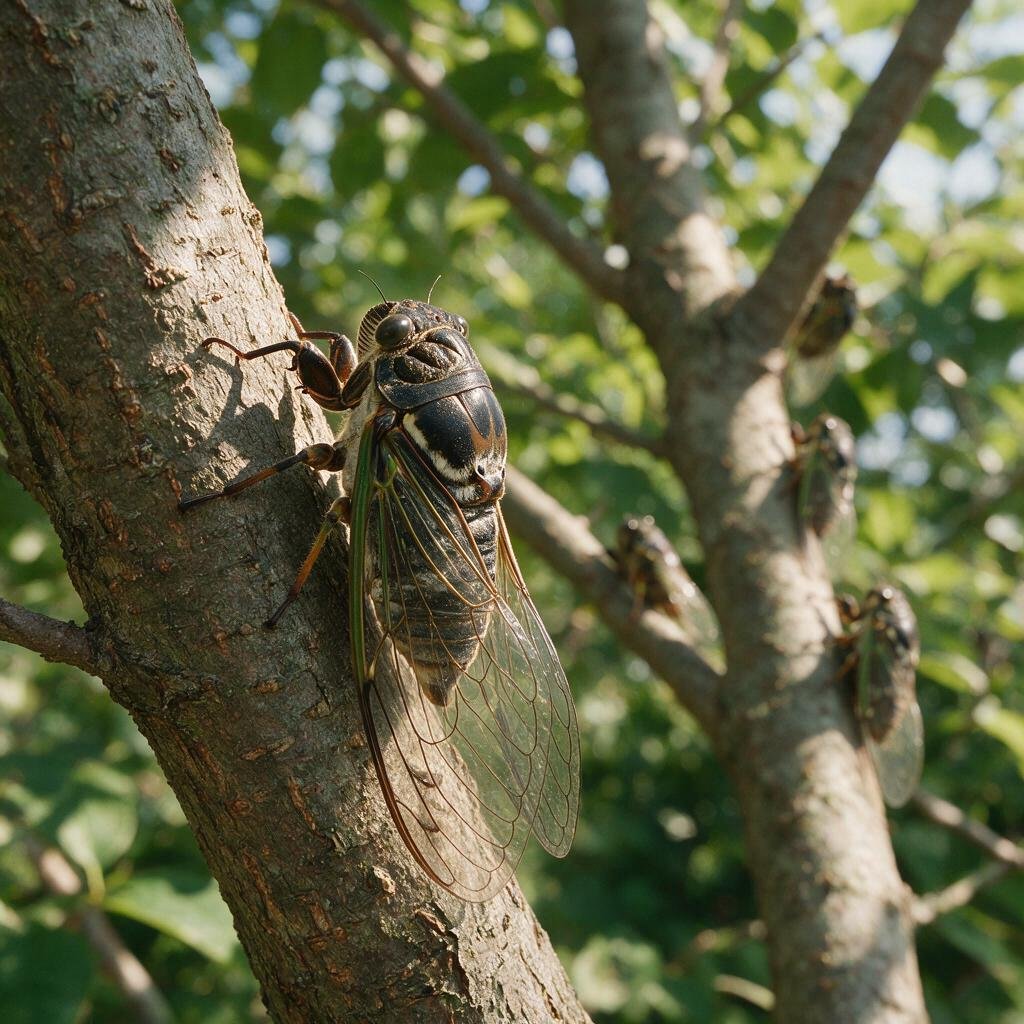 seedream-5.0-pro_A_highly_photorealistic_male_cicada_calling_from_a_tree_branch_during_a_hot_summ-0 seedream-5.0-pro_A_highly_photorealistic_male_cicada_calling_from_a_tree_branch_during_a_hot_summ-0